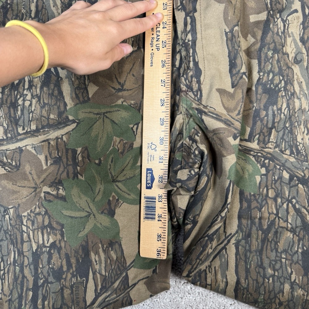 Vintage Deer River Coveralls Men's XL Camo TREBARK Hunting Outdoors USA 90s - Picture 4 of 15